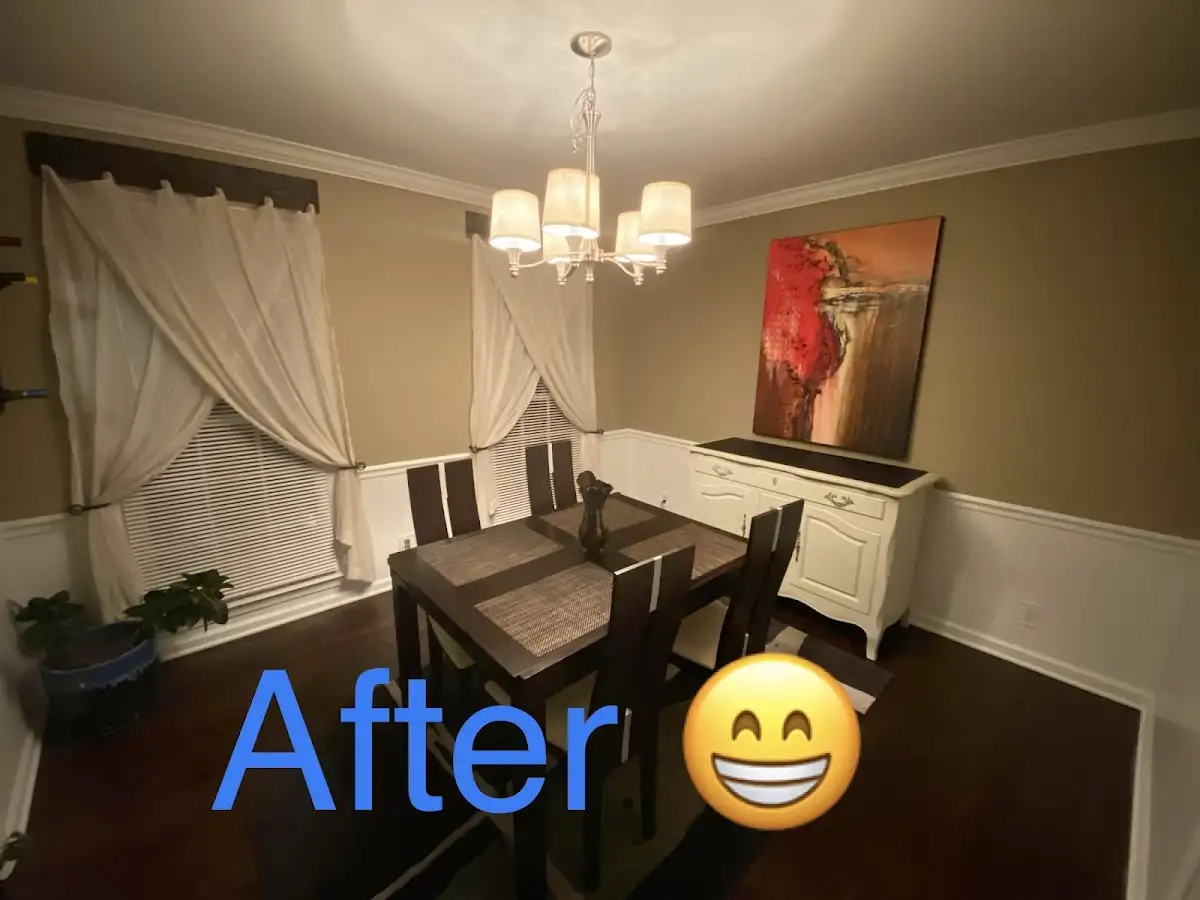 Professional dining room restoration after water damage in Harris